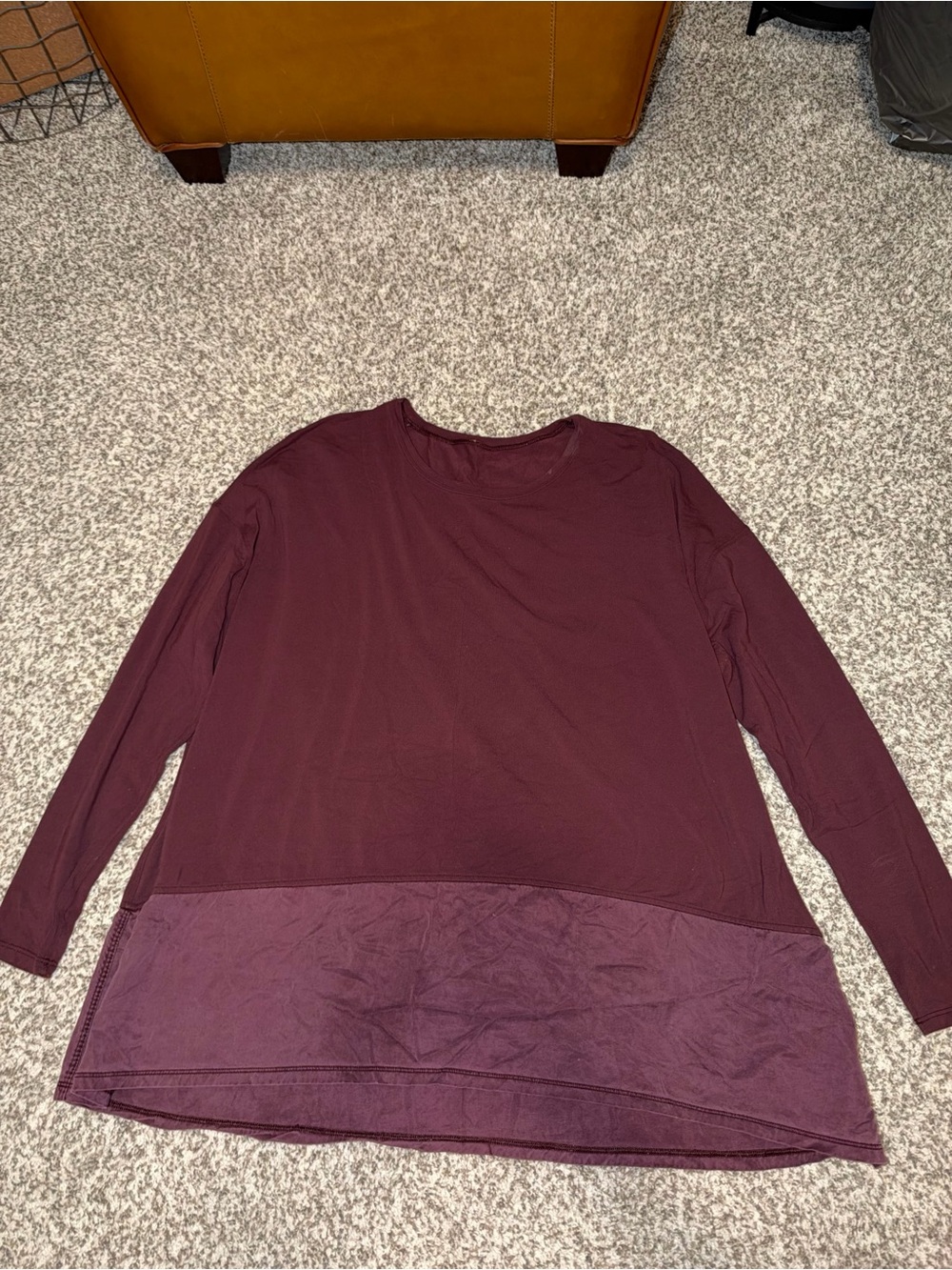 Lululemon long sleeve mixed media shirt
